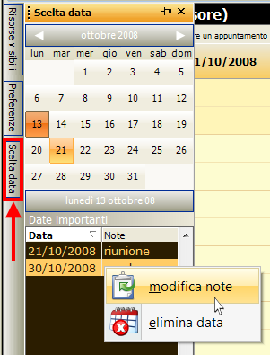 calendario e date importanti